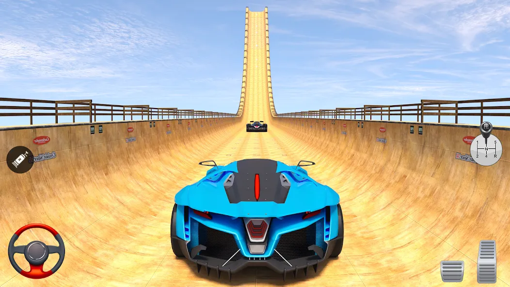 Superhero Car: Mega Ramp Games MOD — Безлимитные деньги и все машины открыты на Андроид — скриншот 4 Superhero Car: Mega Ramp Games MOD — Безлимитные деньги и все машины открыты на Андроид — скриншот 4