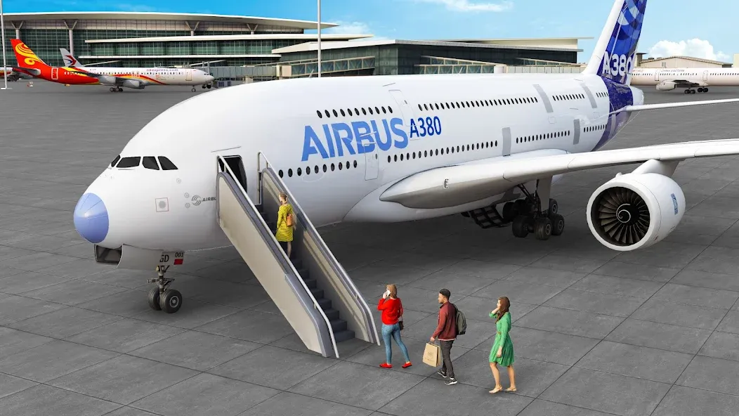 Скачать взломанную Airplane Flight Simulator 2023 — Безлимитные деньги и топливо — скриншот 1 Скачать взломанную Airplane Flight Simulator 2023 — Безлимитные деньги и топливо — скриншот 1