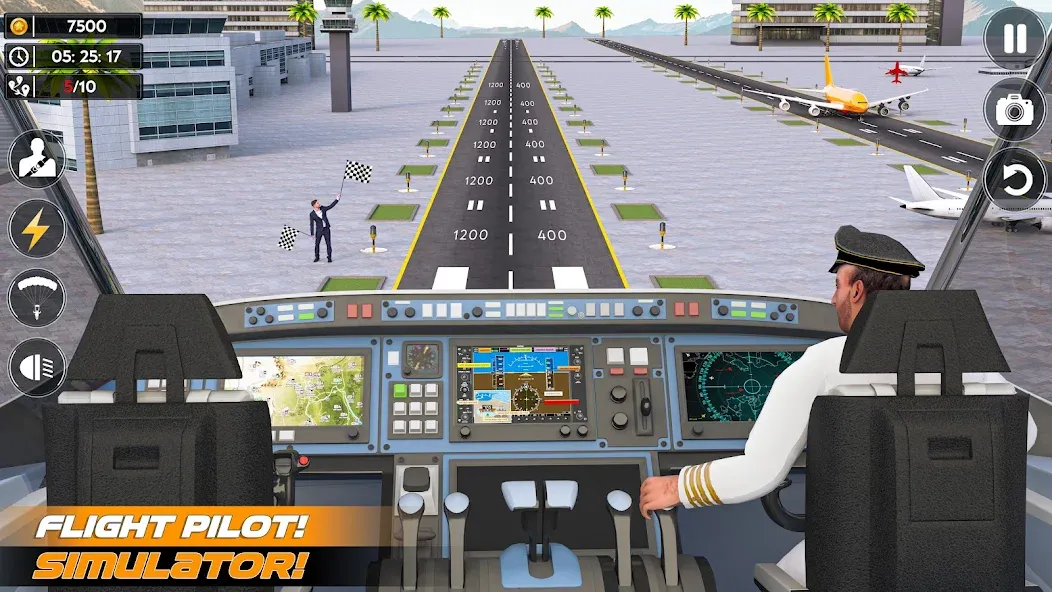 Скачать взломанную Airplane Flight Simulator 2023 — Безлимитные деньги и топливо — скриншот 2 Скачать взломанную Airplane Flight Simulator 2023 — Безлимитные деньги и топливо — скриншот 2