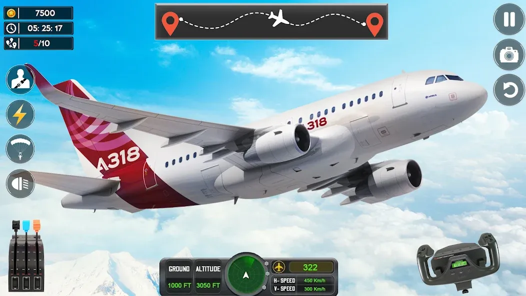 Скачать взломанную Airplane Flight Simulator 2023 — Безлимитные деньги и топливо — скриншот 4 Скачать взломанную Airplane Flight Simulator 2023 — Безлимитные деньги и топливо — скриншот 4