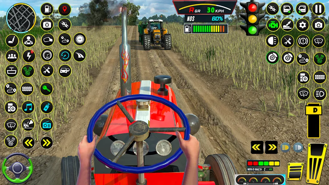 Взлом Farming Tractor Game Simulator — Новая техника и богатый урожай — скриншот 1