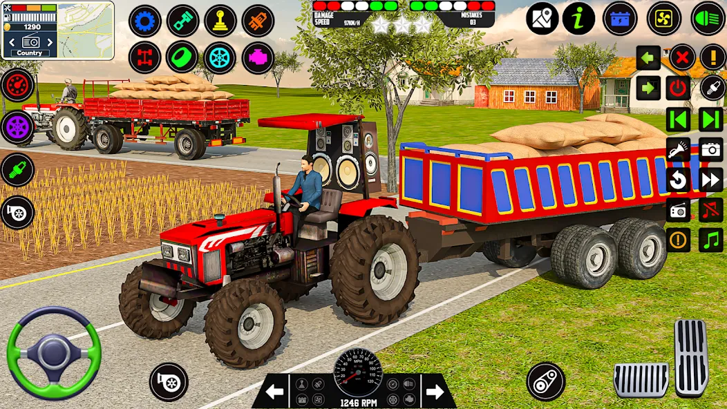 Взлом Farming Tractor Game Simulator — Новая техника и богатый урожай — скриншот 5