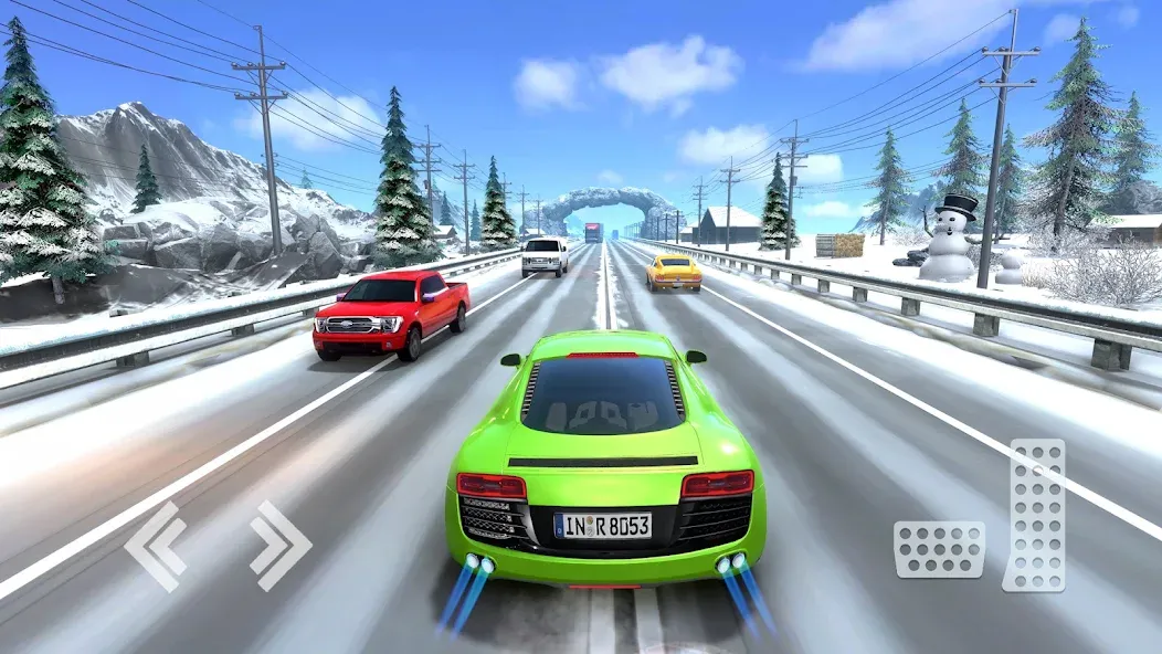 Real Highway Car Racing Games (Мод Безлимитные деньги и все машины открыты) — скриншот 3