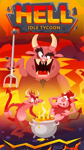 Взлом Hell: Idle Evil Tycoon Sim — Безлимитные деньги и все улучшения — скриншот 5