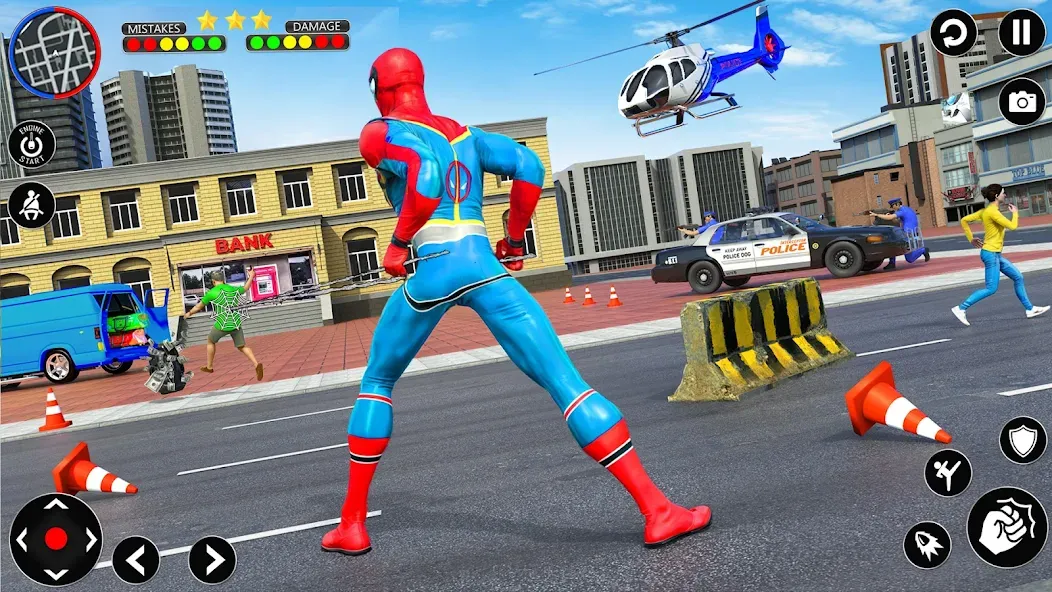 Скачать Spider Rope Hero Spider Games MOD APK — Безлимитные деньги и алмазы — скриншот 3