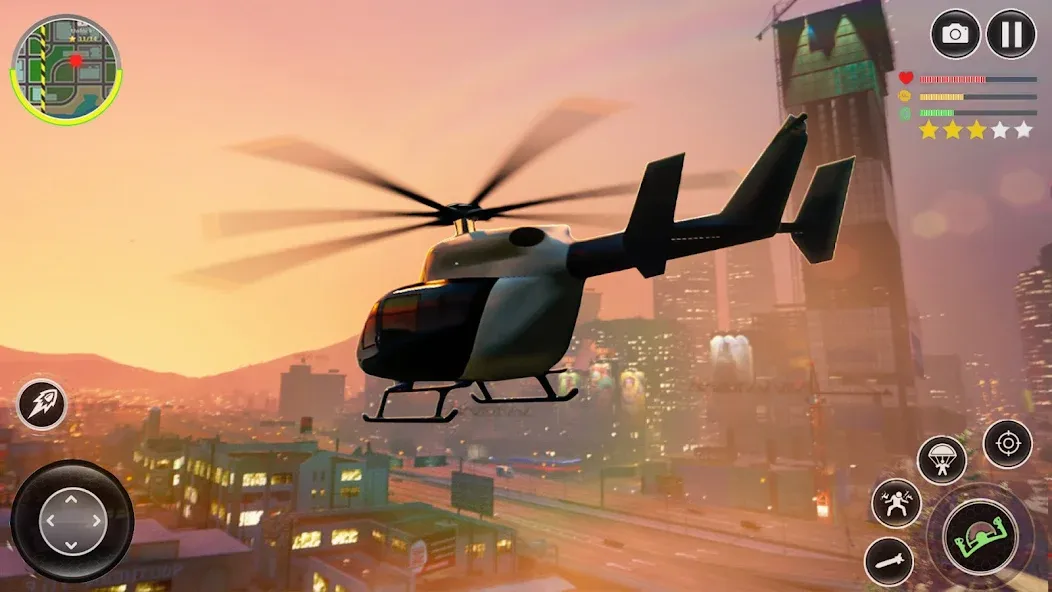 Grand City Thug Crime Games MOD APK — Безлимитные деньги и оружие — скриншот 2