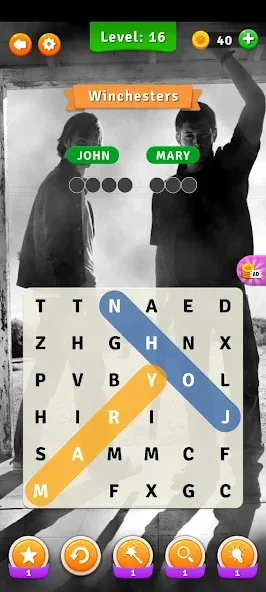Supernatural Word Search Mod APK Безлимитные подсказки и открыты все уровни — Скачать на Андроид — скриншот 4