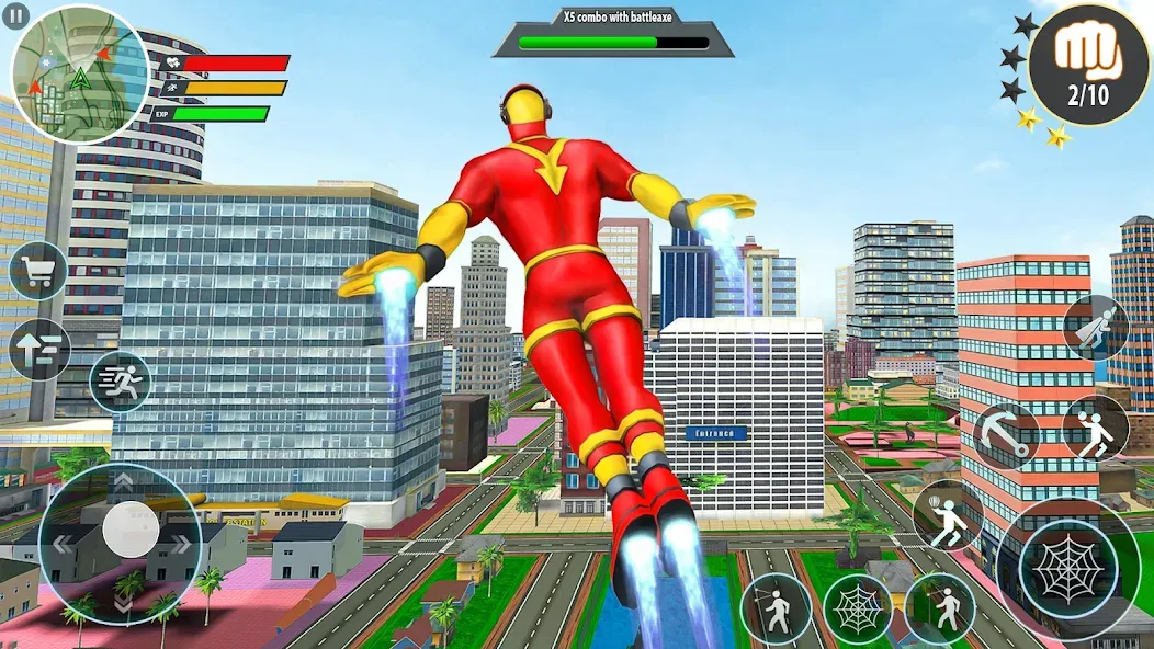 Скачать Rope Hero Spider Fighting Game — Последняя версия (Безлимитные деньги и мощное оружие) — скриншот 1 Скачать Rope Hero Spider Fighting Game — Последняя версия (Безлимитные деньги и мощное оружие) — скриншот 1