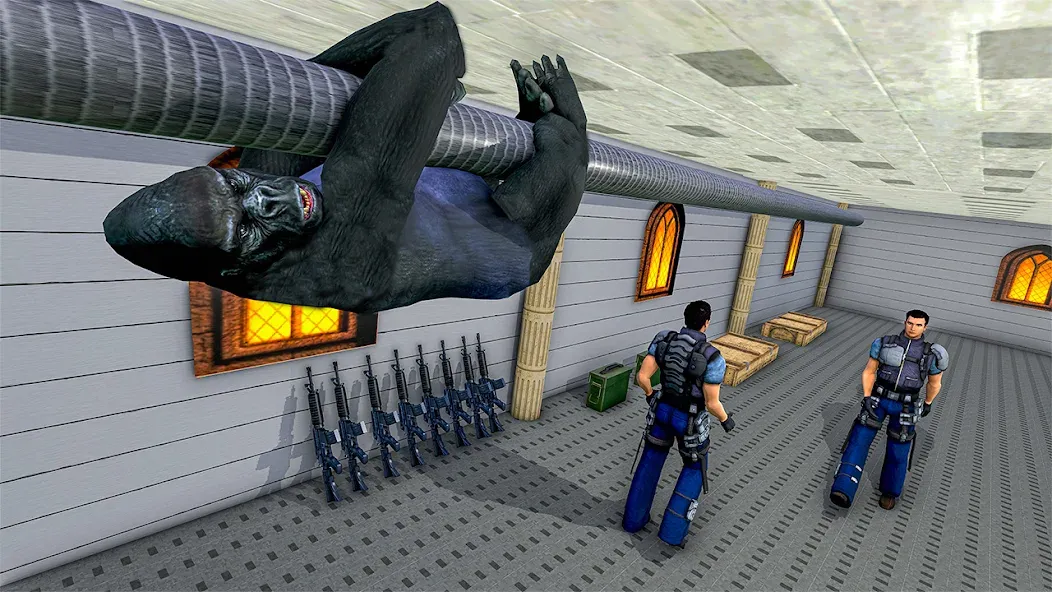 Gorilla Smash City Escape Jail MOD APK на Android — Безлимитные деньги и суперсила — скриншот 2