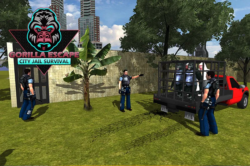 Gorilla Smash City Escape Jail MOD APK на Android — Безлимитные деньги и суперсила — скриншот 5