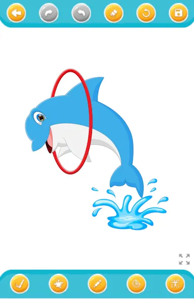 dolphin coloring game MOD APK — Без рекламы и открыты все раскраски — скриншот 4