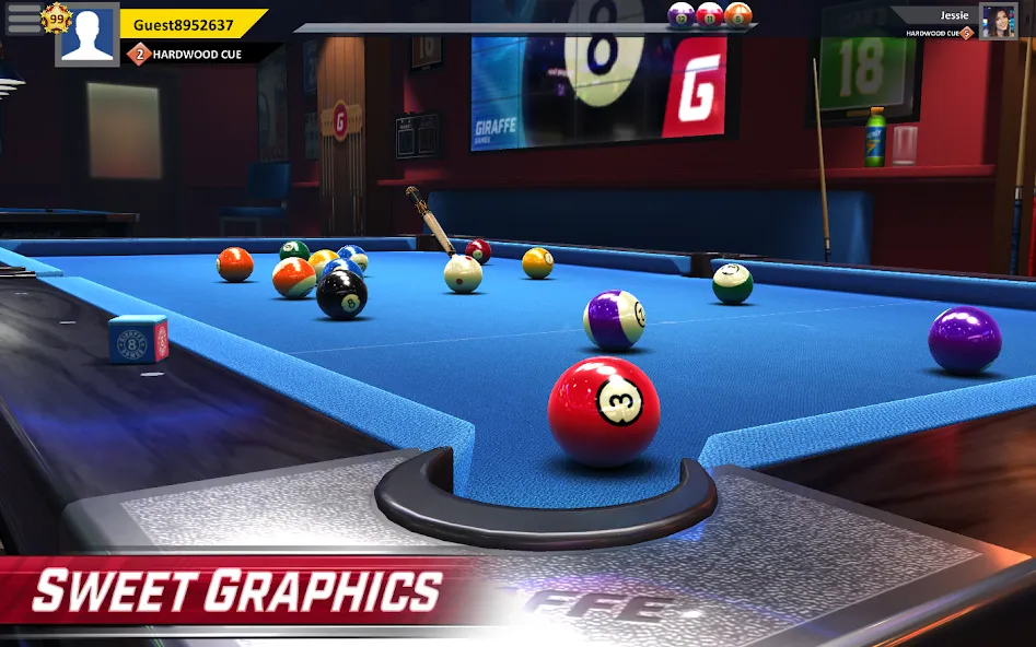 Скачать Pool Stars - 3D Online Multipl — Модификация Безлимитные монеты и разблокированные столы — скриншот 1