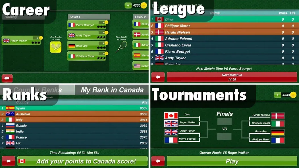 Скачать Tennis Champion 3D - Online Sp на Android — Без рекламы и много монет — скриншот 3 Скачать Tennis Champion 3D - Online Sp на Android — Без рекламы и много монет — скриншот 3