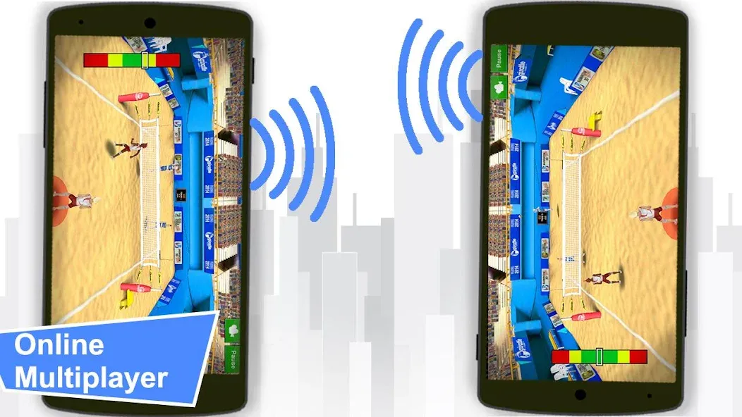 Volleyball Champions 3D - Onli на Андроид — Безлимитные монеты и энергия — скриншот 3