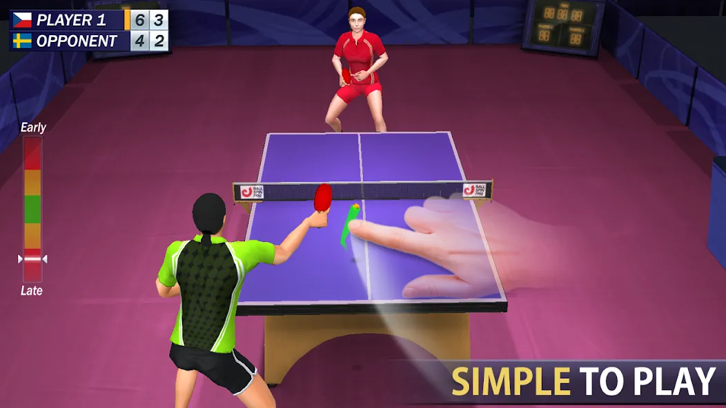 Table Tennis Mod APK Безлимитные монеты и все ракетки — Скачать на Андроид — скриншот 1