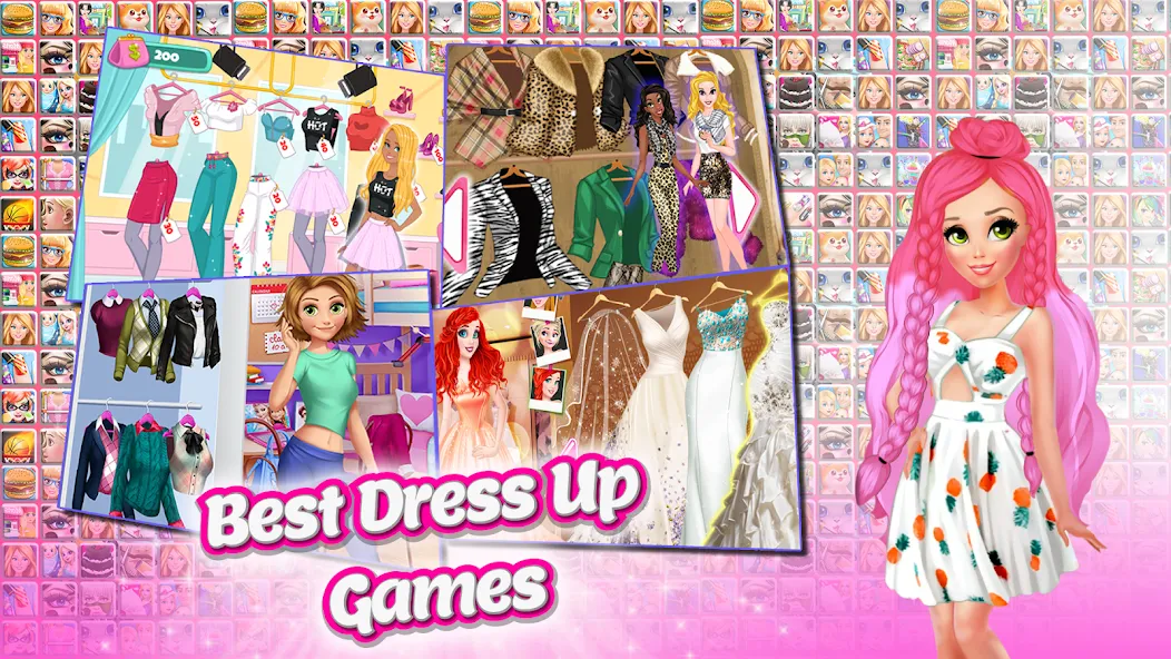 Frippa Games for Girls — Мод: Много игр и все открыто — скриншот 2 Frippa Games for Girls — Мод: Много игр и все открыто — скриншот 2