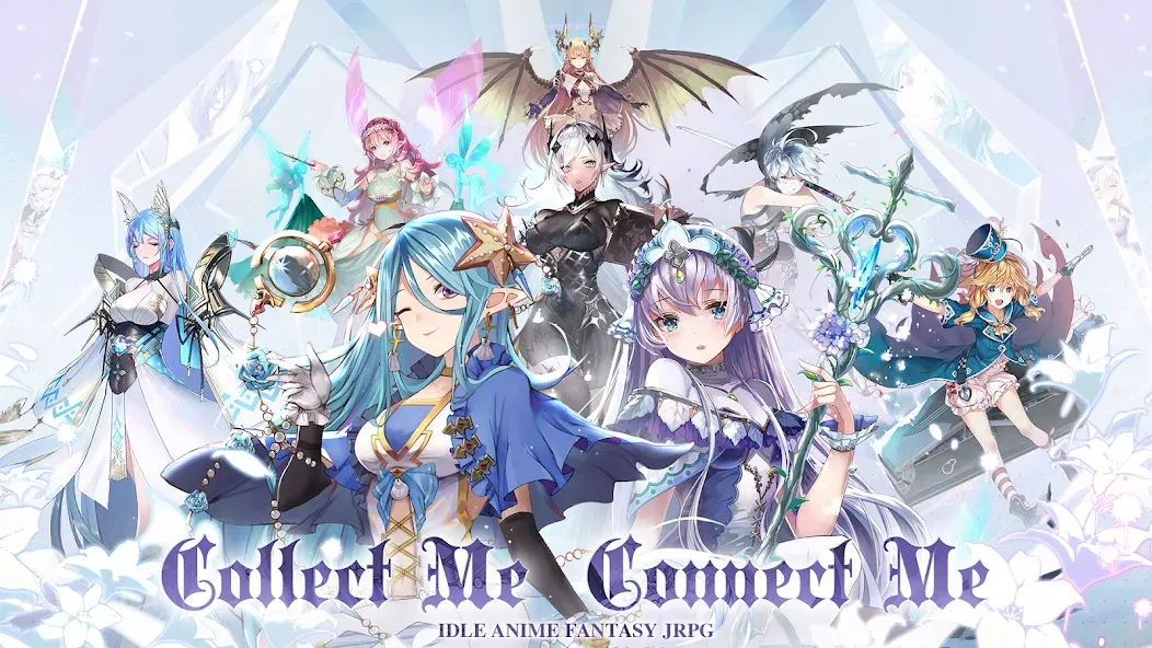 Взлом Girls' Connect: Idle RPG — Безлимитные ресурсы и алмазы — скриншот 1