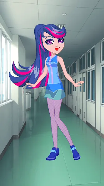 Pony College Student Dress Up — Разблокированы все наряды и аксессуары — скриншот 1