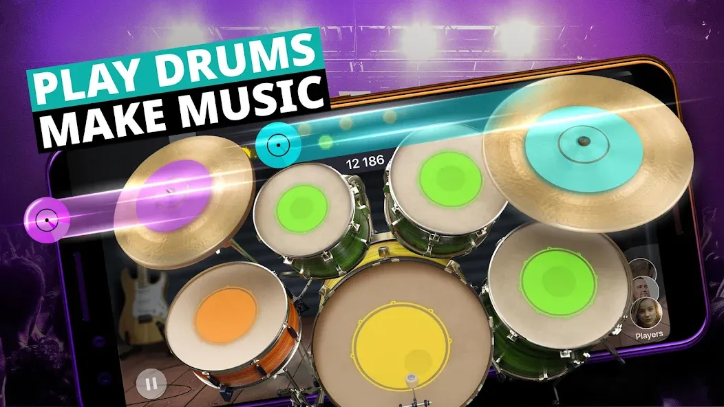 Скачать Drum Kit Music Games Simulator — Реалистичная игра на барабанах — скриншот 1