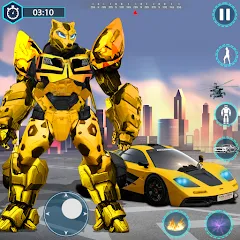 Flying Robot Transforming Game на Андроид — Мод Безлимитные деньги и все роботы