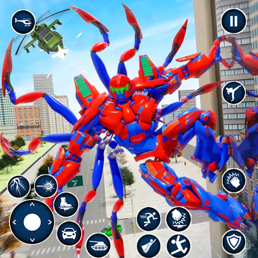 Скачать взлом Spider Robot: Robot Car Games на Андроид — Безлимитные деньги и мощный робот — скриншот 1