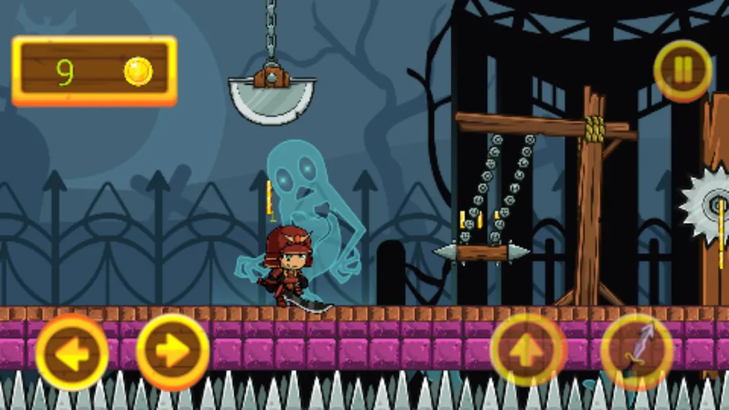 samurai adventure MOD APK — Неограниченные деньги и усиленное оружие — скриншот 4
