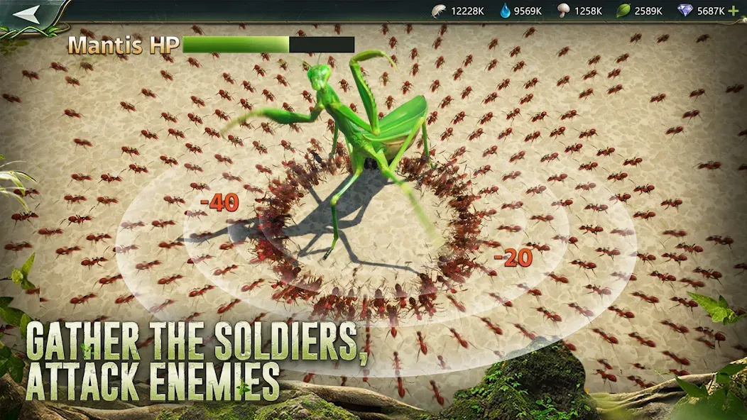 Взломанная Ant Legion: For The Swarm на Андроид — Безлимитные ресурсы и ускоренное развитие — скриншот 4 Взломанная Ant Legion: For The Swarm на Андроид — Безлимитные ресурсы и ускоренное развитие — скриншот 4