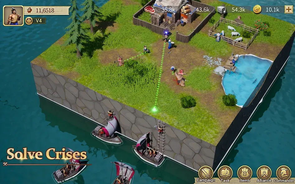 Взломанная Game of Empires:Warring Realms на Андроид — Безлимитные ресурсы и ускоренное строительство — скриншот 4