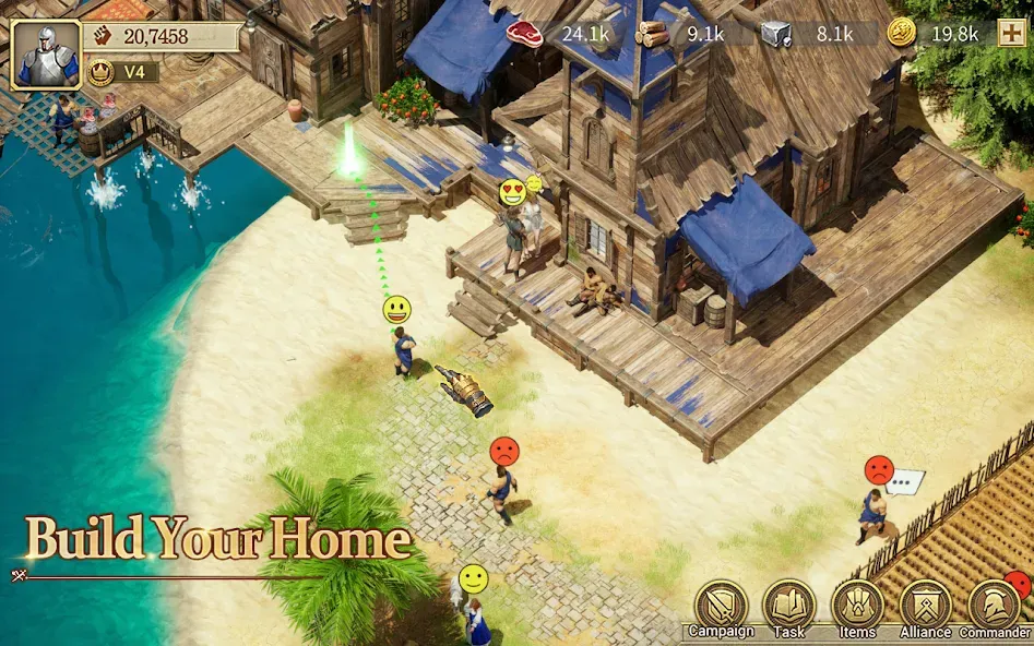 Взломанная Game of Empires:Warring Realms на Андроид — Безлимитные ресурсы и ускоренное строительство — скриншот 5