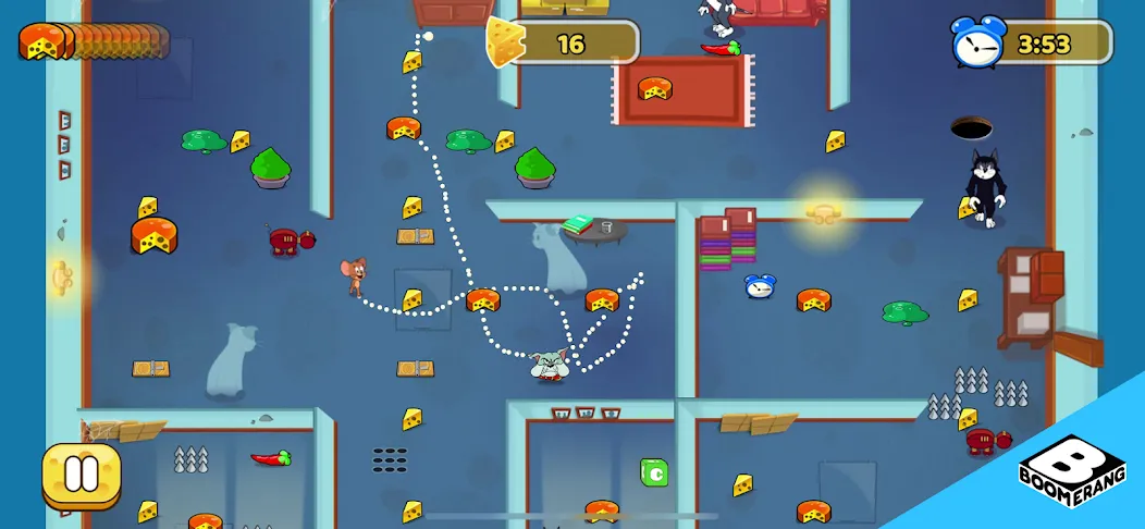 Tom & Jerry: Mouse Maze MOD — Безлимитные жизни и открыты все уровни на Андроид — скриншот 4