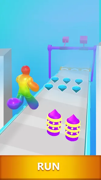 Blob Dash - Endless Runner MOD APK — Безлимитные деньги и усиленные способности — скриншот 3 Blob Dash - Endless Runner MOD APK — Безлимитные деньги и усиленные способности — скриншот 3
