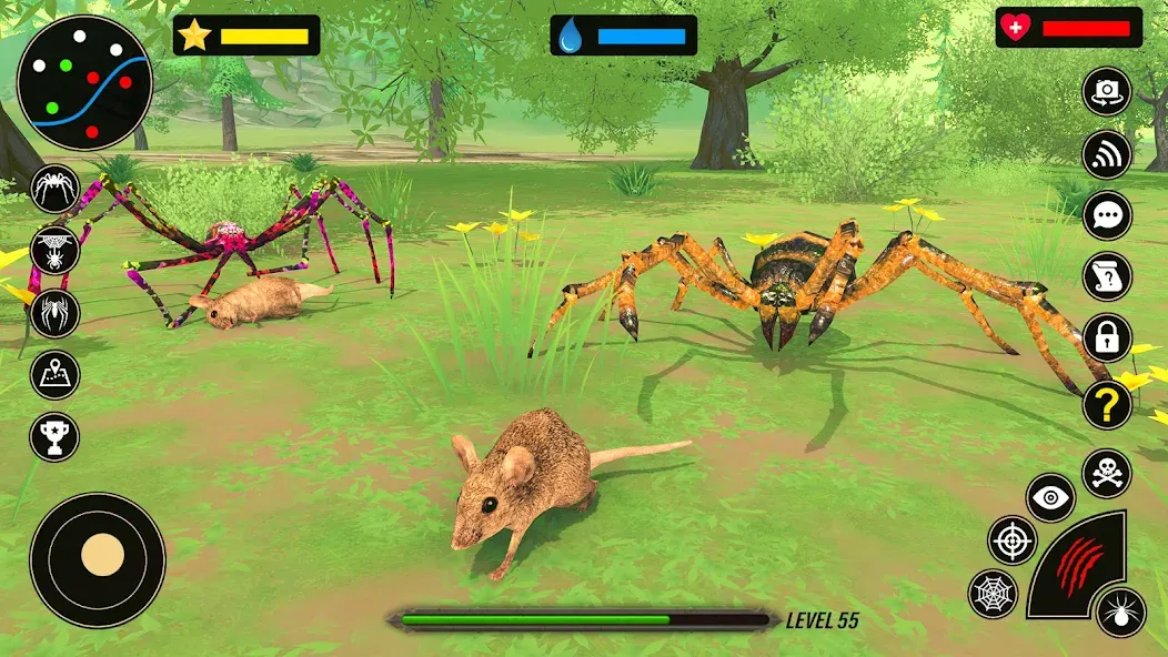 Скачать взлом Spider Simulator - Creepy Tad на Андроид — Безлимитная паутина и открыты все уровни — скриншот 4