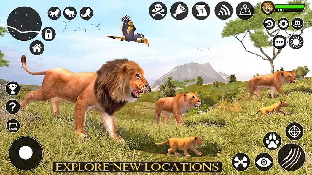 Скачать Ultimate Lion Simulator Game на телефон — Бесконечное здоровье и суперсила — скриншот 2
