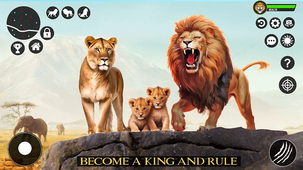 Скачать Ultimate Lion Simulator Game на телефон — Бесконечное здоровье и суперсила — скриншот 3