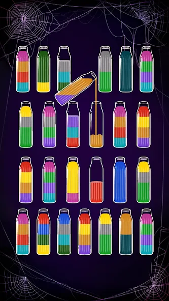 Скачать Soda Sort: Water Color Puzzle — Последняя версия (Безлимитные монеты и подсказки) — скриншот 2