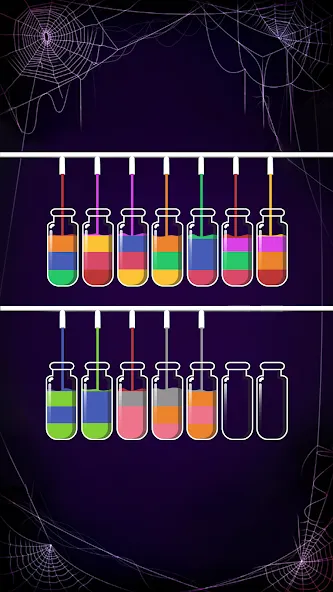 Скачать Soda Sort: Water Color Puzzle — Последняя версия (Безлимитные монеты и подсказки) — скриншот 4