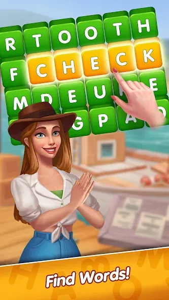 Travel Words: Fun word games — Взломанная версия (Безлимитные подсказки и монеты) — скриншот 5