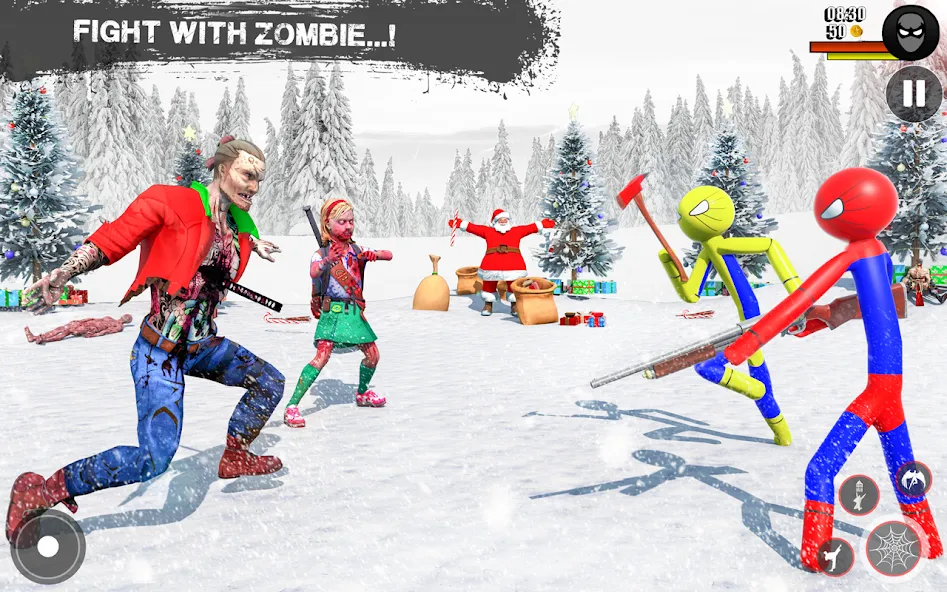 Скачать Spider Game-Stickman Rope Hero (Мод: Безлимитные монеты и полёт) на Андроид — скриншот 4