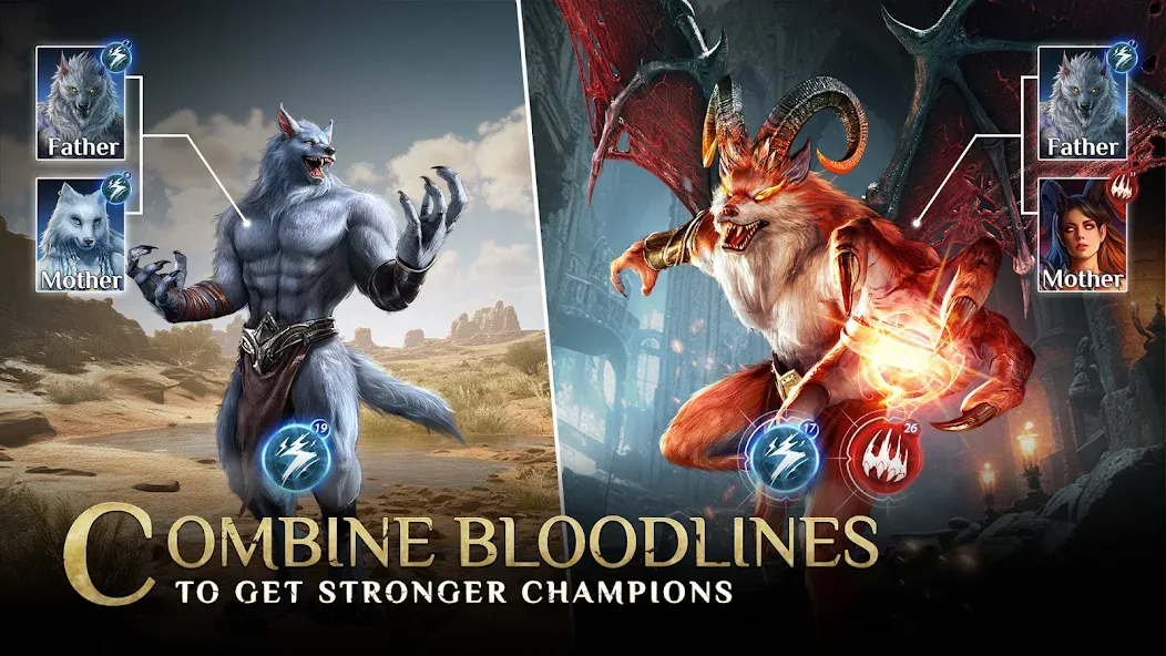 Скачать Bloodline: Heroes of Lithas MOD APK — Безлимитные ресурсы и мощные герои — скриншот 1