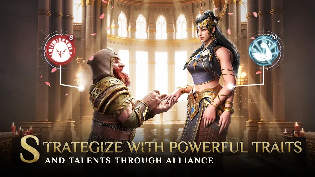 Скачать Bloodline: Heroes of Lithas MOD APK — Безлимитные ресурсы и мощные герои — скриншот 3