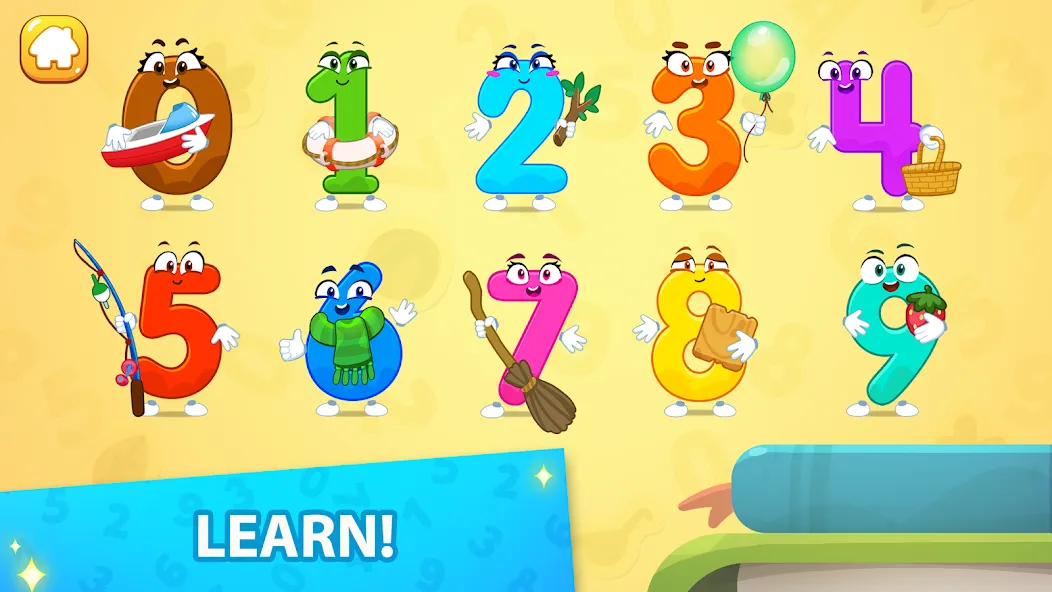 Numbers for kid Learn to count на Андроид — Разблокированы все задания и режимы — скриншот 2 Numbers for kid Learn to count на Андроид — Разблокированы все задания и режимы — скриншот 2