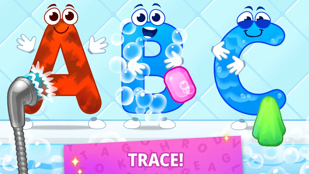 ABC kids! Alphabet, letters MOD APK — Все буквы и уровни открыты — скриншот 1