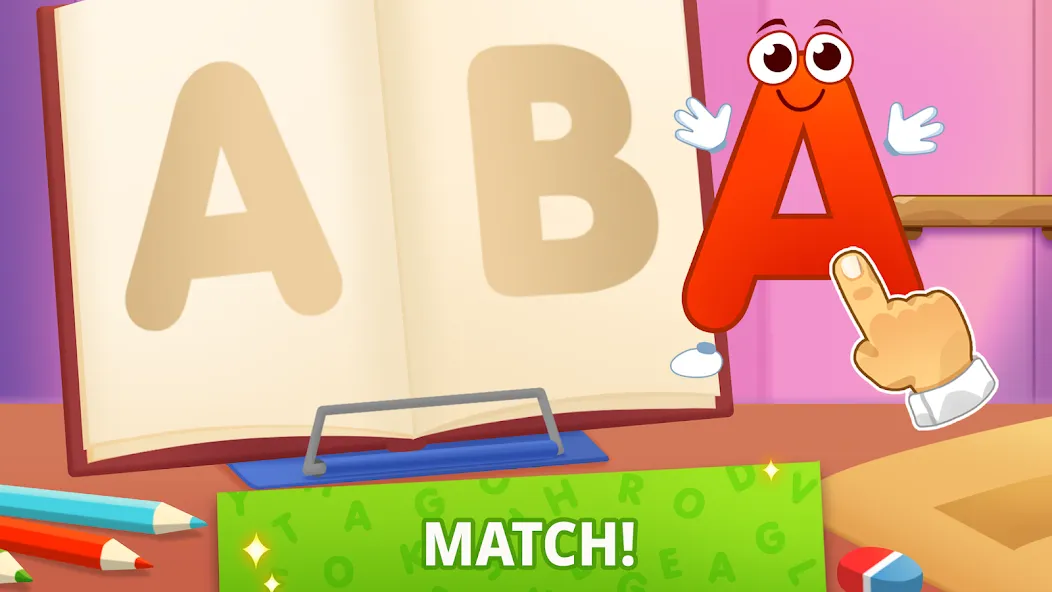 ABC kids! Alphabet, letters MOD APK — Все буквы и уровни открыты — скриншот 2