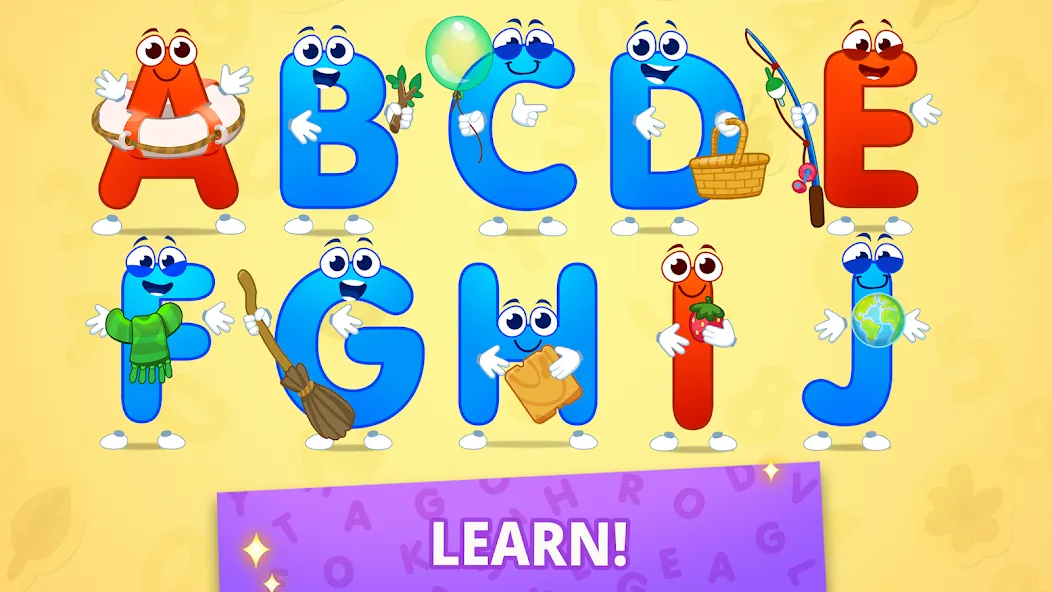ABC kids! Alphabet, letters MOD APK — Все буквы и уровни открыты — скриншот 3