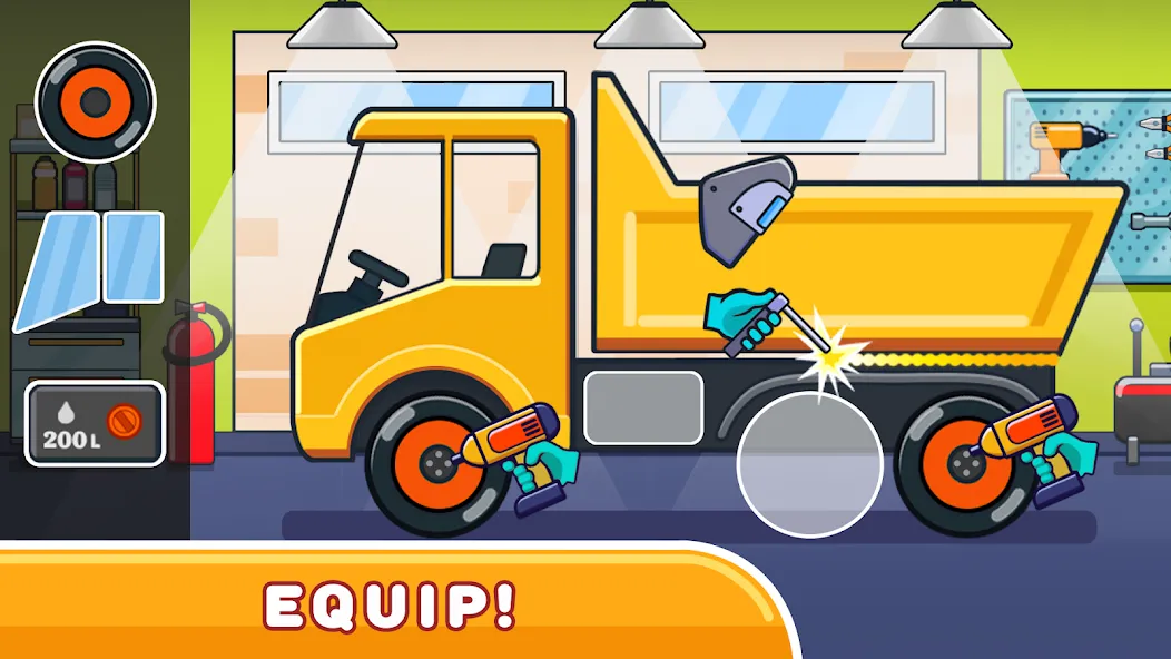 Скачать Car & Games for kids building — Модификация Все машины разблокированы — скриншот 1