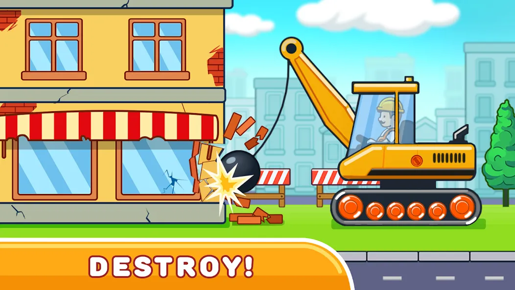 Скачать Car & Games for kids building — Модификация Все машины разблокированы — скриншот 3