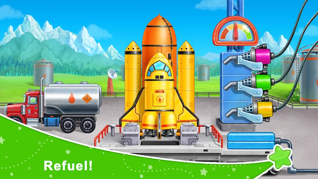 Скачать Rocket 4 space games Spaceship — Бесконечное топливо и открытые уровни — скриншот 2