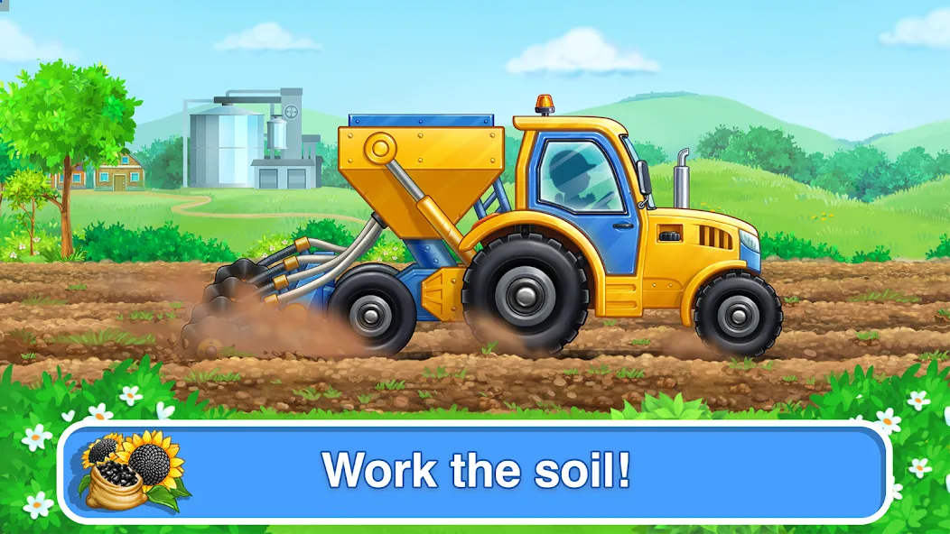 Скачать Tractor, car: kids farm games — Безлимитные монеты и все тракторы открыты — скриншот 2