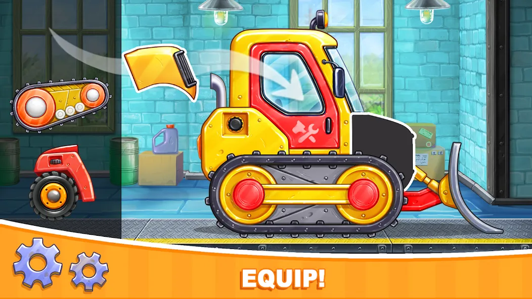 Car games Bulldozer for kids 5 MOD APK на Android — Безлимитные монеты и всё открыто — скриншот 1