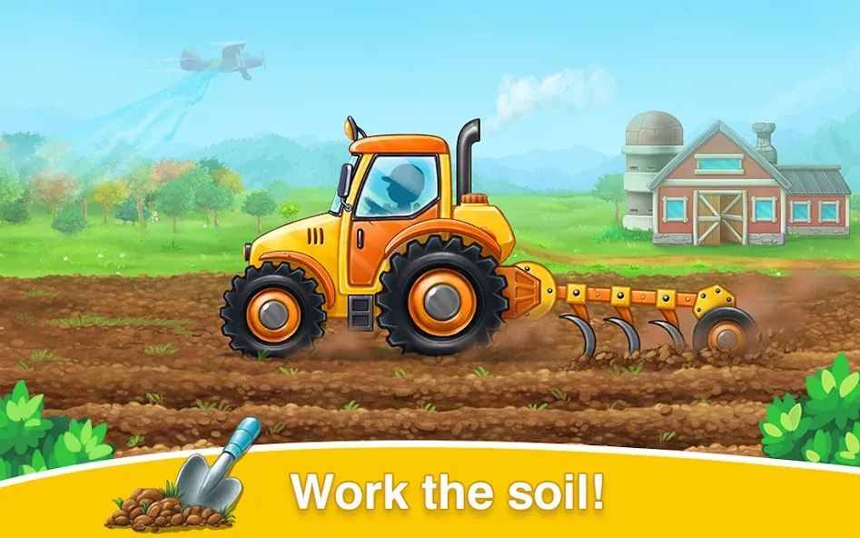 Скачать Farm land & Harvest Kids Games — Модификация Без рекламы и все уровни открыты — скриншот 2